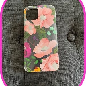 iPhone 12 Clear Floral Case.